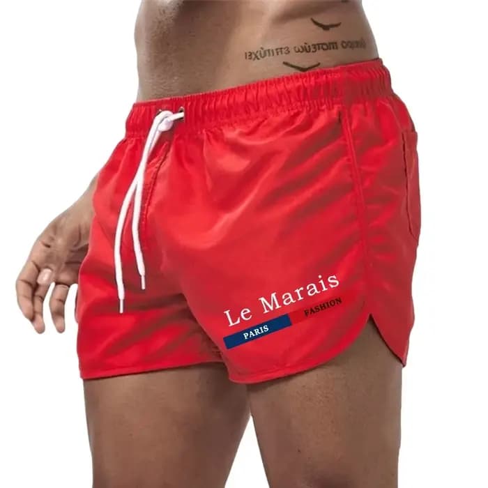 Short de bain décontracté pour homme 2026 – Caleçon de plage, pantalon de natation et de sport à séchage rapide, respirant, avec cordon de serrage, pour le surf et le quotidien