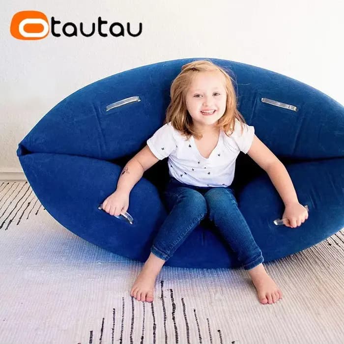 OTAUTAU-Chaise longue gonflable, pouf confortable, canapé-lit, fauteuil inclinable, canapé paresseux, siège d'angle, meubles SF113, 4 pieds