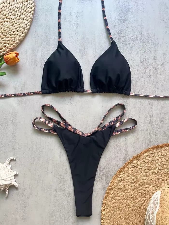 Maillot de bain femme sexy, nouveau bikini push-up, ensemble brésilien, tenue de plage, biquini deux pièces