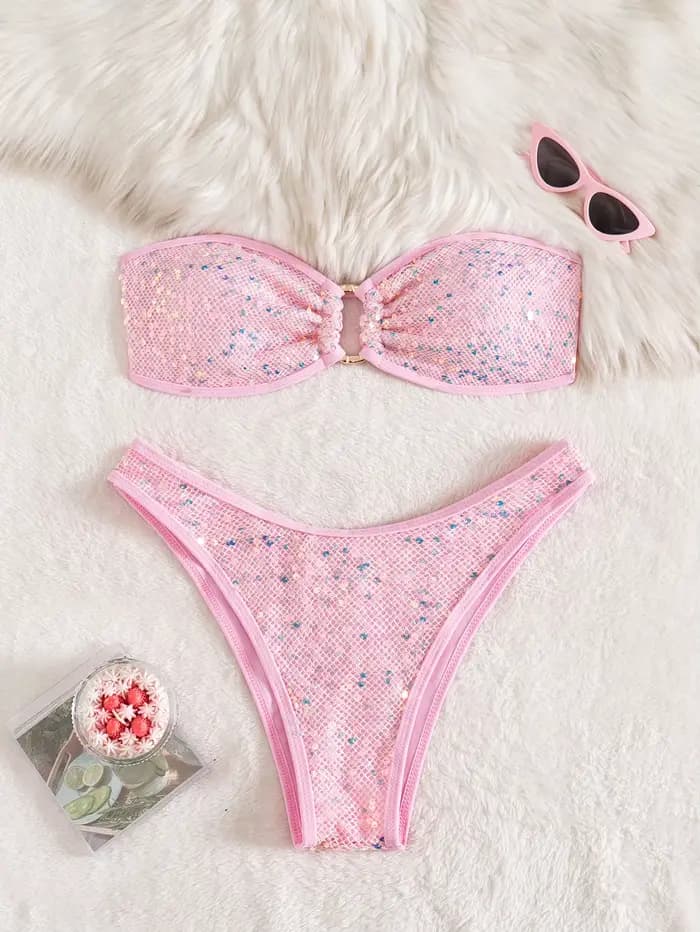 Bikini Bandeau Sexy 2026 pour Femme