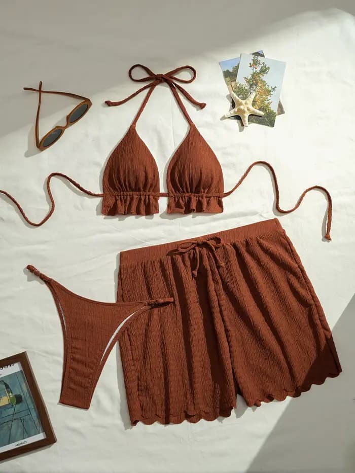 Maillot de bain trois pièces pour femmes