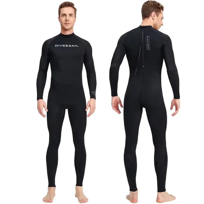 Maillot de bain une pièce à séchage rapide pour hommes, manches longues, en Nylon, Anti-ultraviolet,