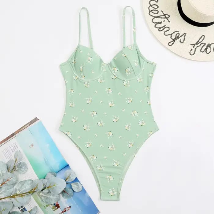 Maillot de bain une pièce pour femmes, imprimé Push Up, Monokini, Sexy, vêtements de plage brésilien