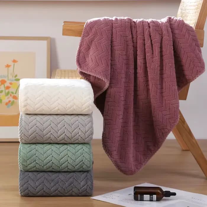 Grande Serviette de Bain Épaisse, en Fibre Ultra-Fine, Douce et Très Absorbante, pour Salon de miles, pour Femme et Homme