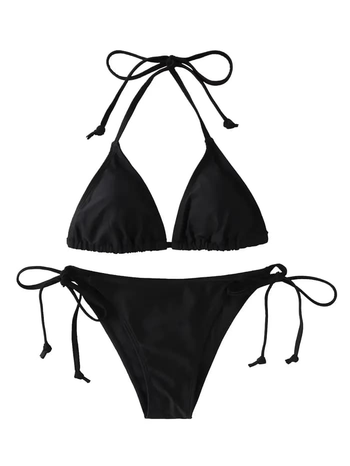 2 pièce/ensemble 2024 mode Sexy maillot de bain femmes Bikinis ensemble Triangle maillots