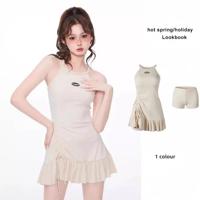Maillot de bain fendu pour le sport des femmes, Style américain, conservateur, couvrant la viande, amincissant, vacances, bord de mer, nouvelle collection