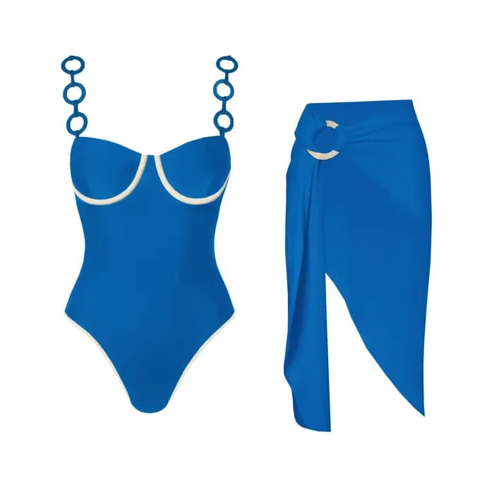 2024 nouveau Sexy Bikini ensemble imprimé brésilien Biquini femmes maillots de bain jupe maillot