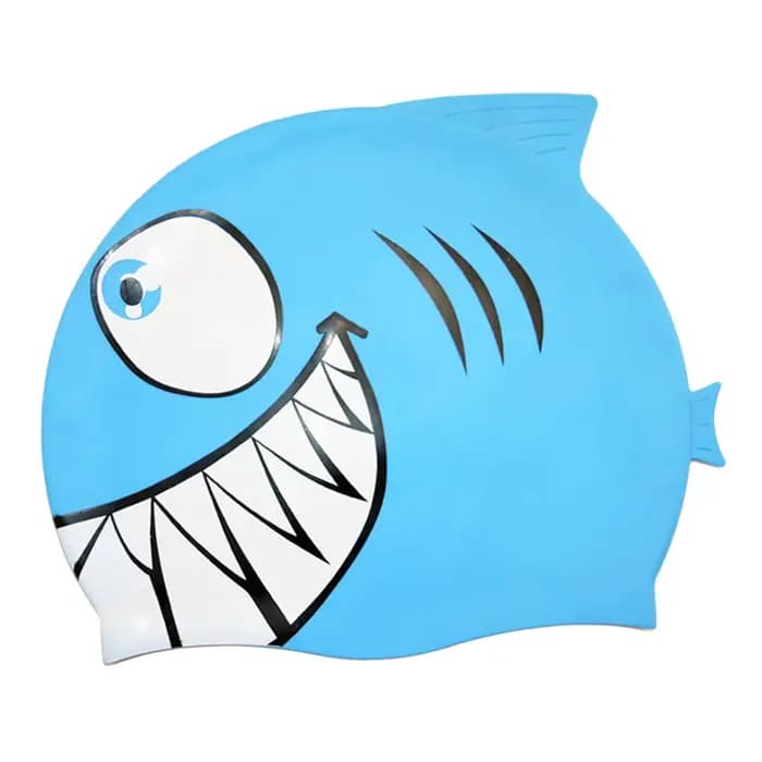 Bonnet de bain en forme de requin, Protection mignonne, équipement de bain, confortable, haute résil