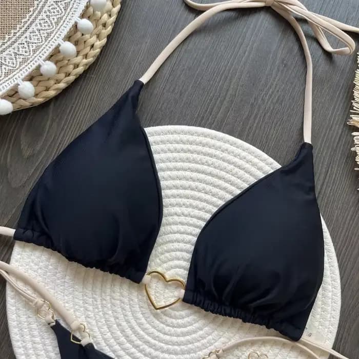 Ensemble de bikini sexy à bretelles croisées