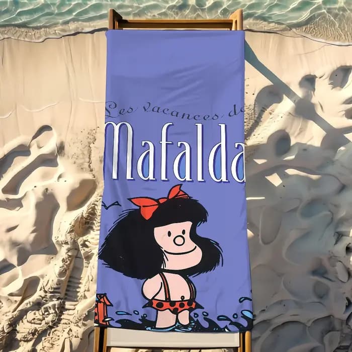 Serviette Mafalda pour la plage