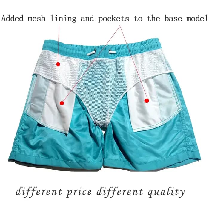 Short de bain respirant pour homme, maillot de bain, séchage rapide, short de planche, bain imbibé, proximité, wstring avec poches, surf, plage, été