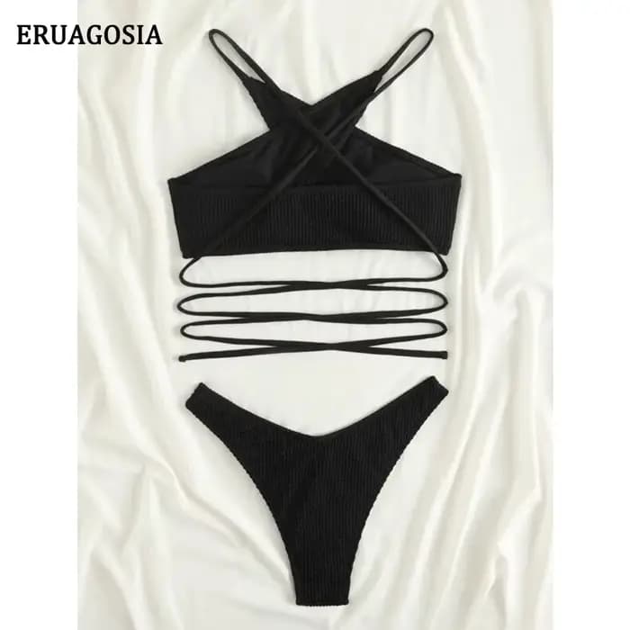 Maillot de bain bandeau sexy pour femmes, maillot de bain bikini, ensemble bikini femme, bretelles p
