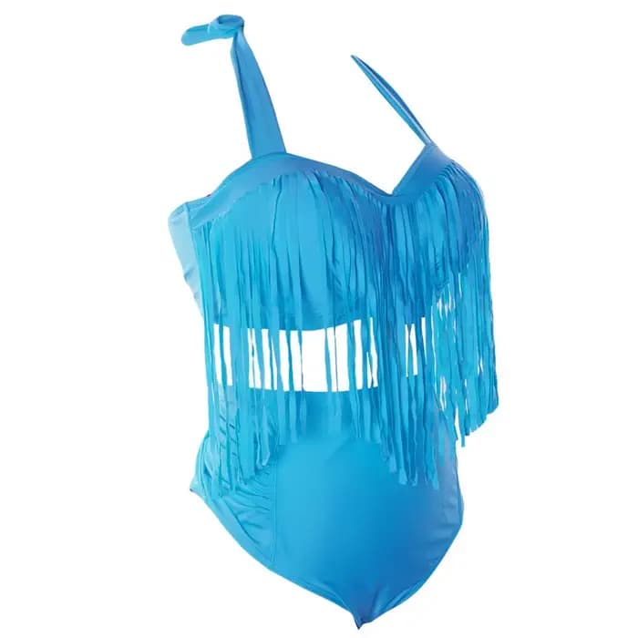Bikini à franges imbibé