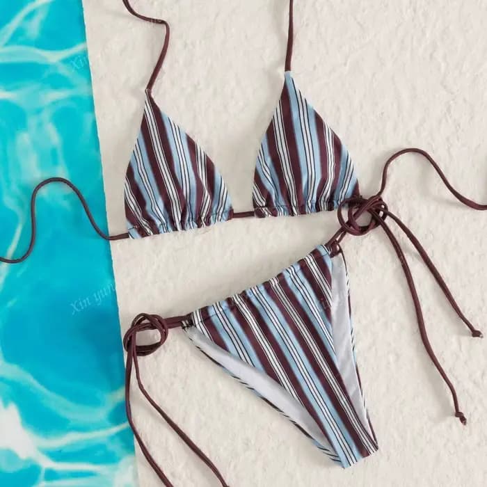 2026 Sexy Bikinis Rayé Femmes Maillots De Bain Femme Maillot De Bain Pour Maillots De Bain Maillots