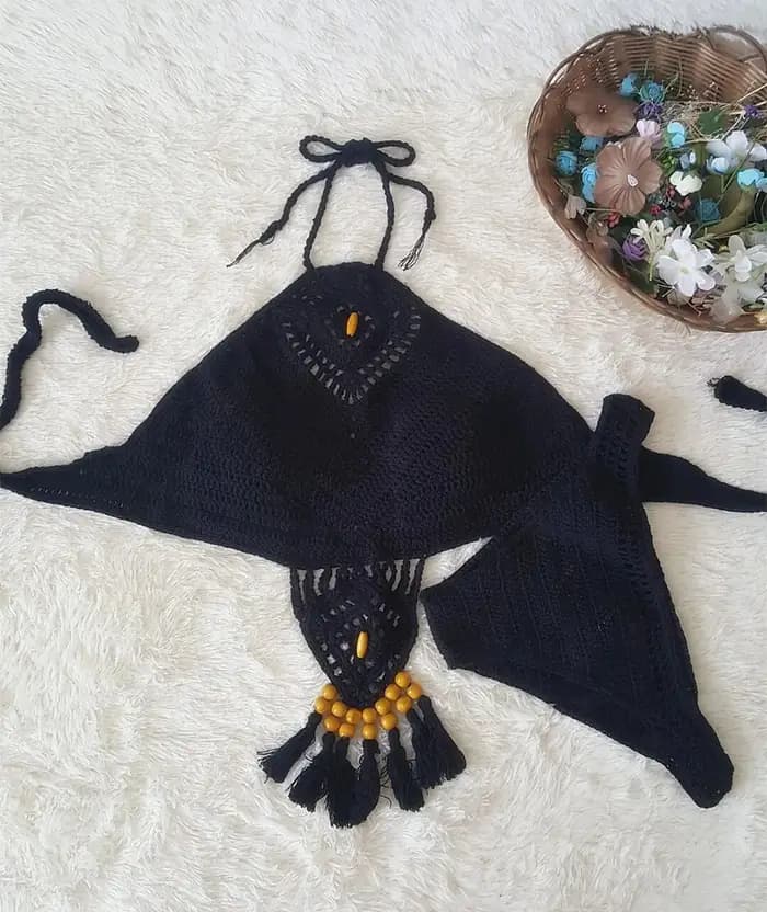 Nouvelle collection de la saison : Ensemble bikini fait main pour femme