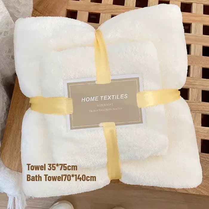 Ensemble de 2 serviettes de bain surdimensionnées