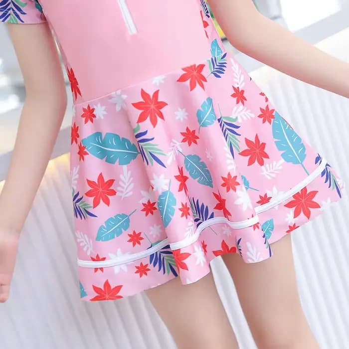 Enfants fille maillot de bain une pièce robe de plage
