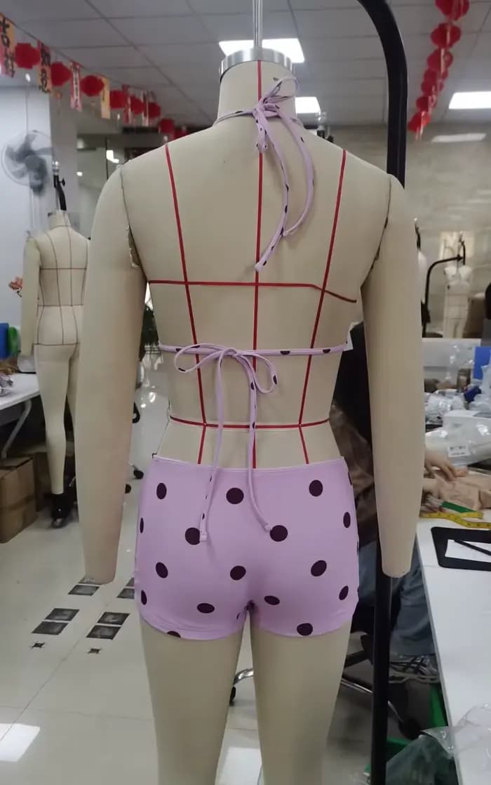 Maillots de bain bikini à imprimé à pois pour femmes