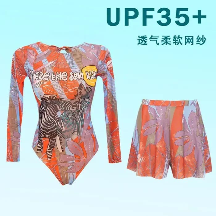Maillot de bain une pièce pour femme Bi kini Sunscreen Speed