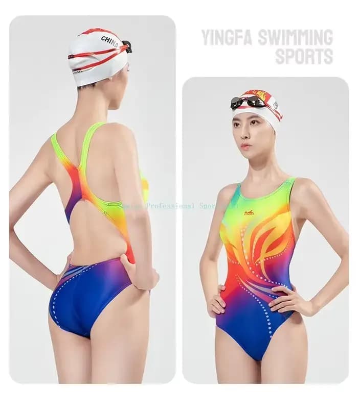 Nouveau Yingfa maillot de bain femmes professionnel course maillot de bain séchage rapide sport Triangle maillots de bain