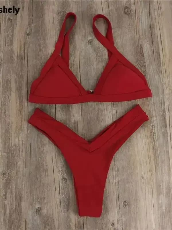 Maillot de bain rouge sexy pour femmes