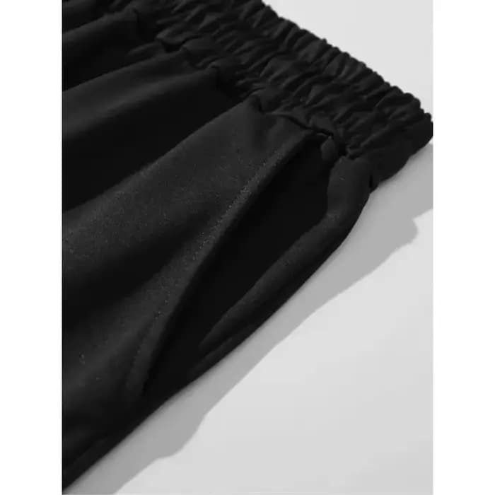 Shorts décontractés respirants pour hommes avec imprimé croisé, dotés d'une ceinture élastique avec cordon de serrage