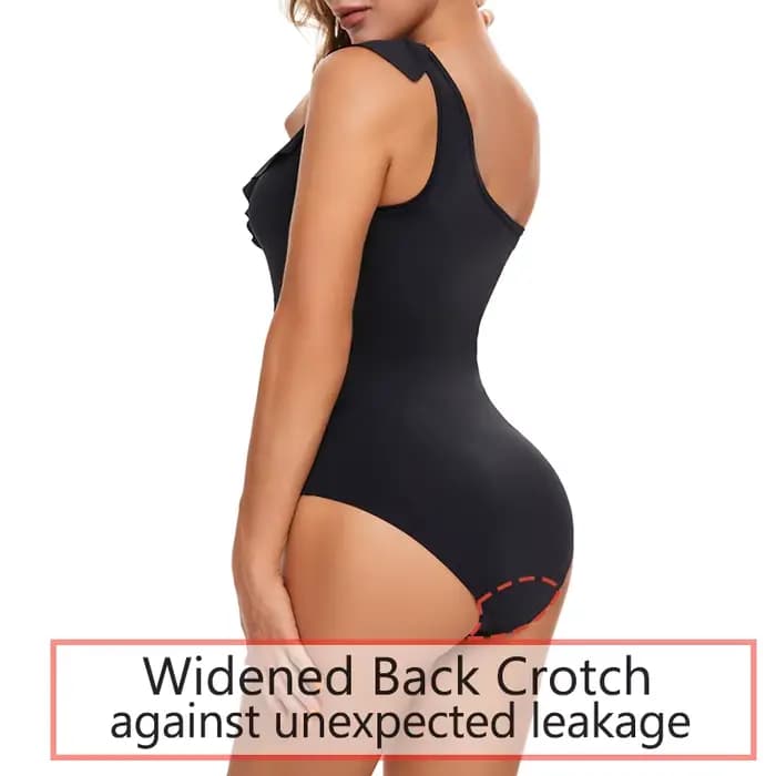 Maillot de bain menstruel asymétrique