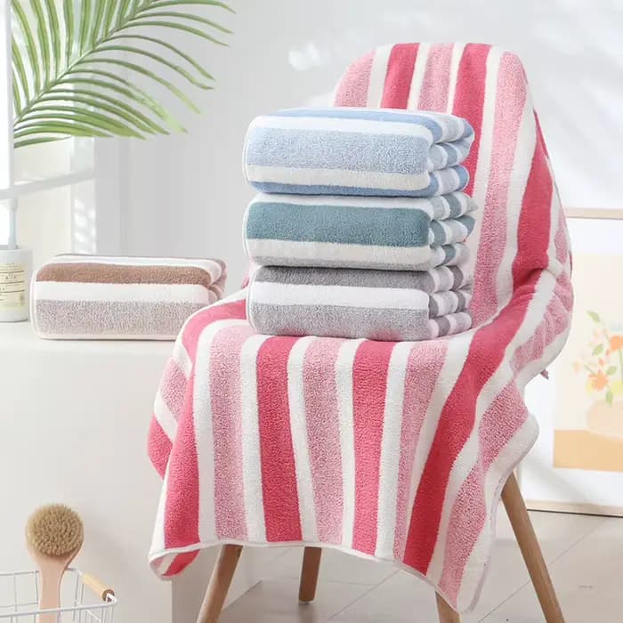 Serviette de bain absorbante pour adultes, 70x140cm, épaisse, douce, à séchage rapide, pour salon de beauté, serviette de bain confortable pour la maison, grandes serviettes pour couple