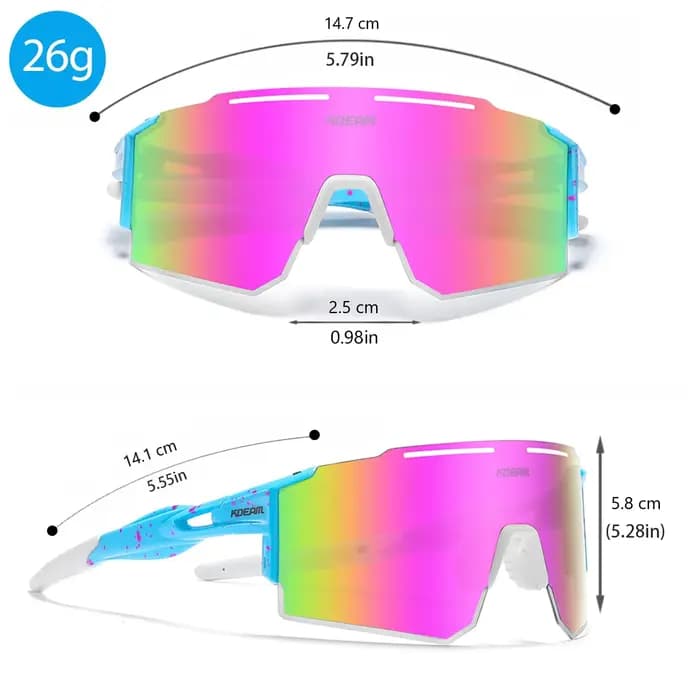 Lunettes de soleil polarisées pour hommes et femmes, lunettes de soleil de baseball et de softball p