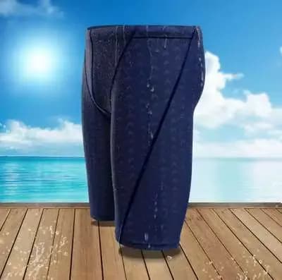 Hommes peau de requin hydrofuge professionnel compétitif maillots de bain marque solide broucroisement maillot de bain pantalon course slips L-5XL