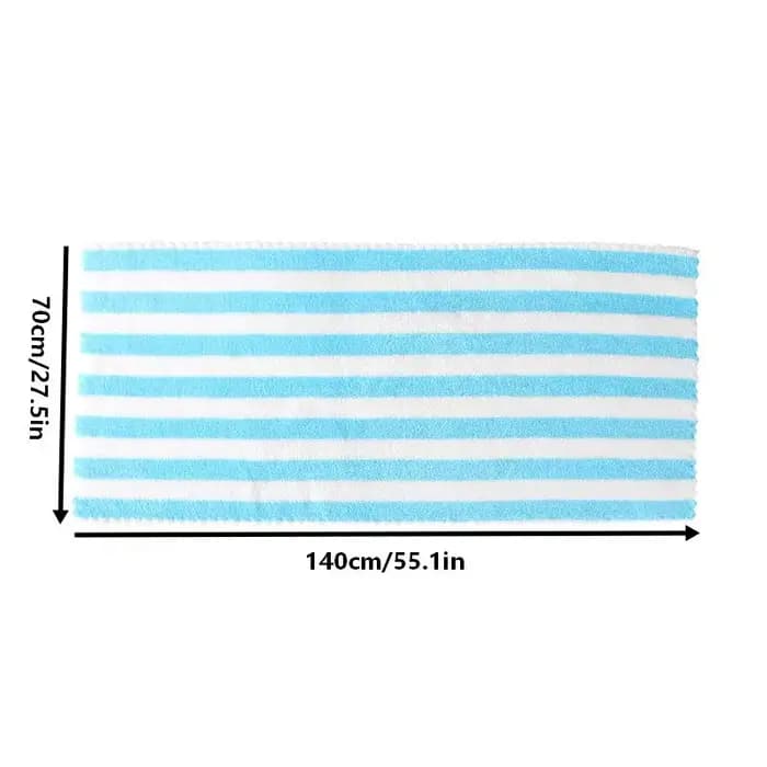 Nouvelle serviette épaisse absorbante, serviette de visage rayée en velours corail, serviette de bain à séchage rapide, serviette de plage, serviette de bain pour la maison