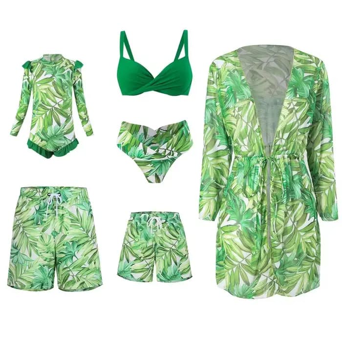 Maillot de bain UV pour mère et enfant, maillot de bain assorti pour la famille, pour femmes et filles, Bikini pour hommes et garçons, maillot de bain pour enfants et bébés, 2024