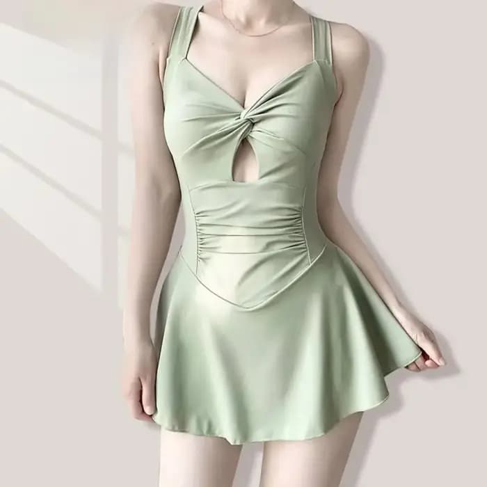 Jupe de bain taille haute pour femme