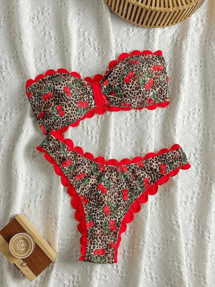 Bikini bandeau sexy 2026 pour femme