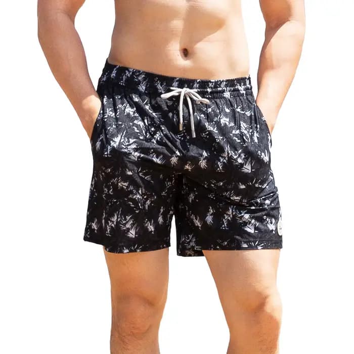 SURFToxic Z-Short de bain pour homme, short de plage imprimé en 3D fleuri, séchage rapide, doublure en maille, poches froncées