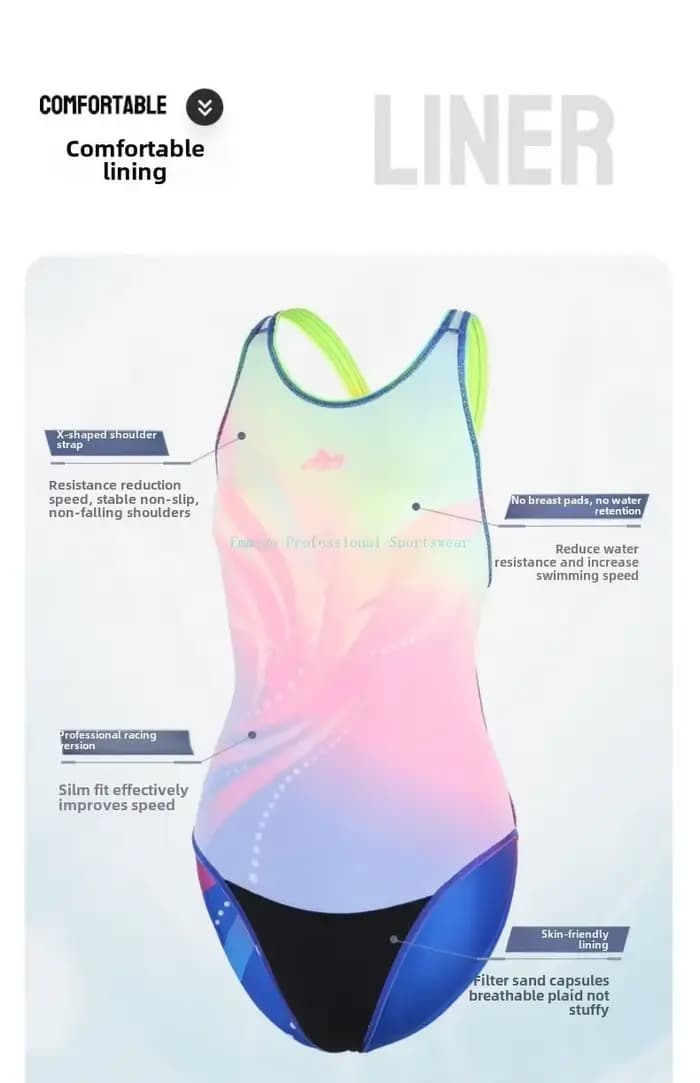Nouveau Yingfa maillot de bain femmes professionnel course maillot de bain séchage rapide sport Triangle maillots de bain