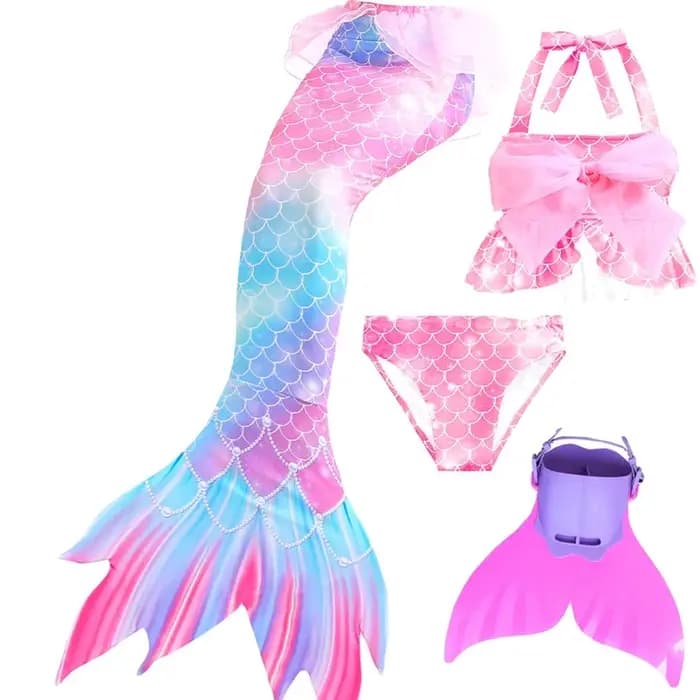 Queue de sirène pour maillot de bain, costume de la Petite Sirène, vêtements de plage et de piscine, maillot de bain pour sources chaudes et Halloween