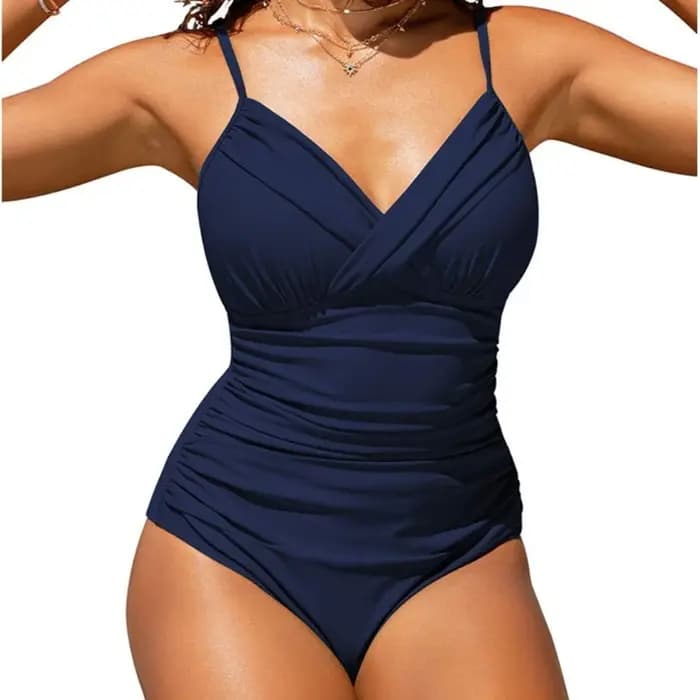 Maillot bain froncé pour femmes