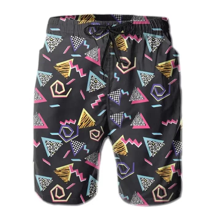 Short de plage graphique des années 80 et 90 pour hommes, maillot de bain pour enfants garçons, séchage rapide, pantalons courts de rue d'été, offre spéciale