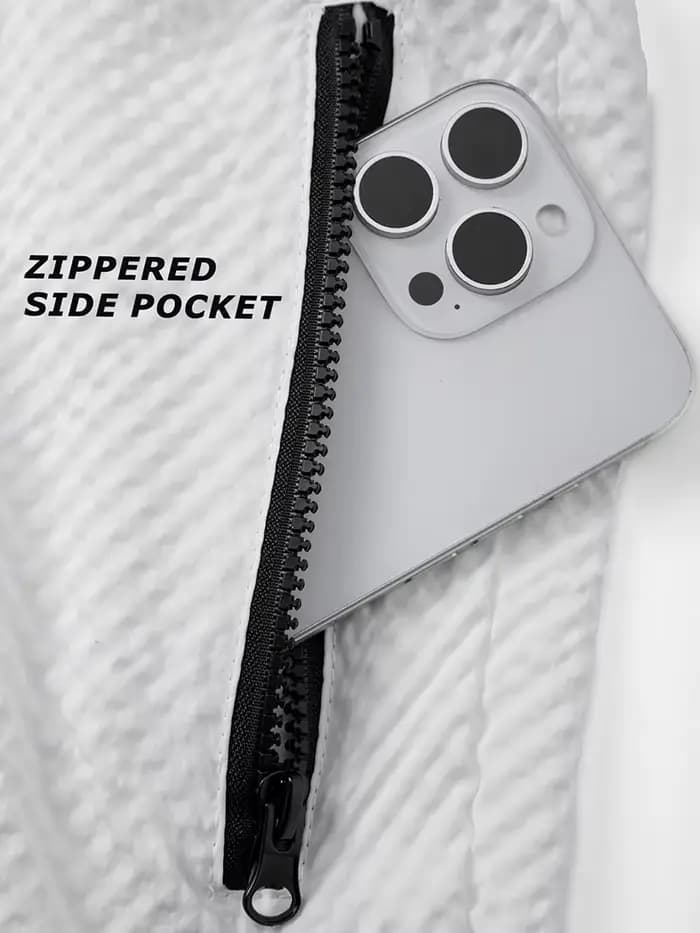 Shorts de plage en seersucker pour hommes avec doublure en mesh, shorts de plage décontractés d'été avec poches zippées, shorts de bain à séchage rapide, maillots de bain