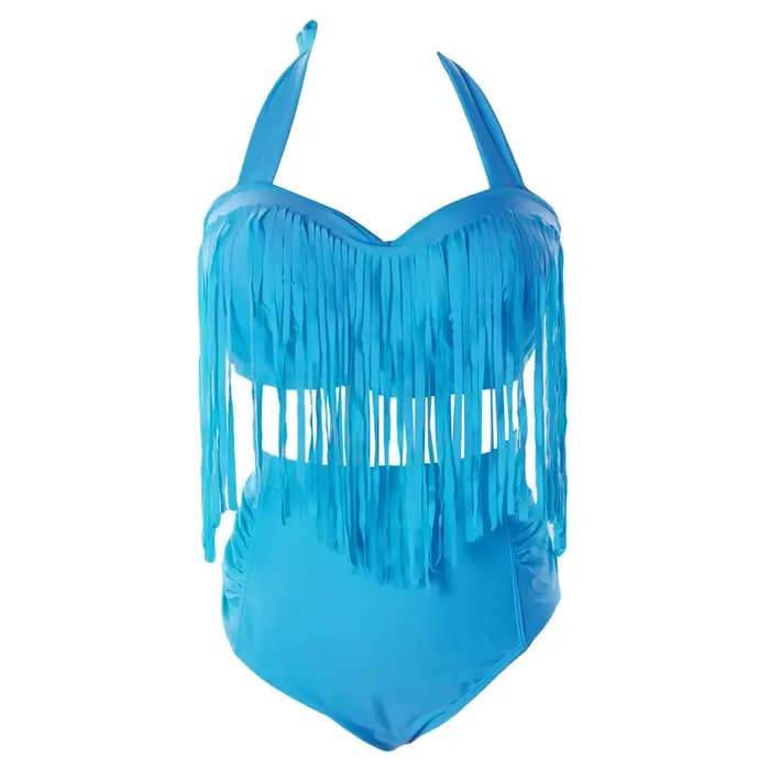 Bikini à franges imbibé