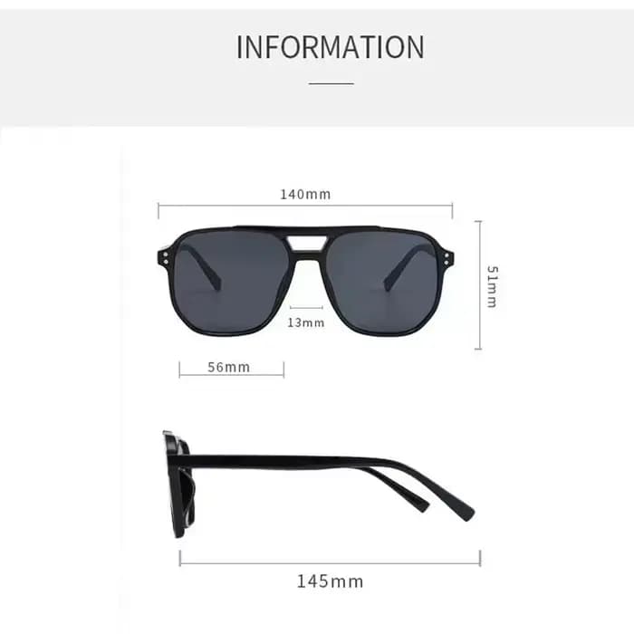 Lunettes de soleil carrées punk anti-UV, protection des yeux pour la plage, lunettes noires, accesso