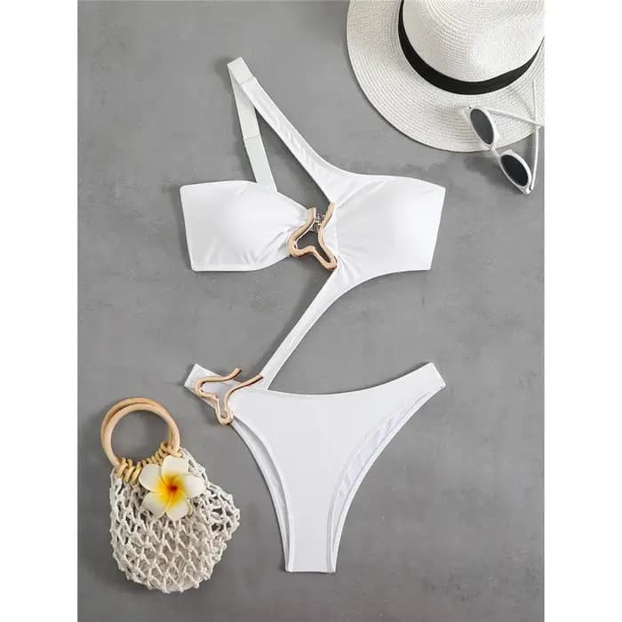 TUNICut-Maillot de bain asymétrique une pièce pour femme