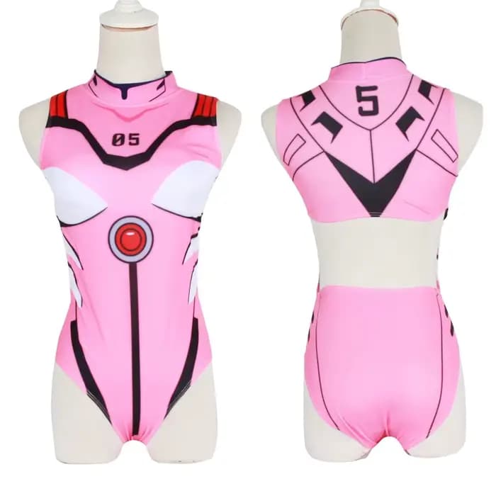 Évangélion EVA maillots de bain dos nu maillot de bain SUKUMIZU Asuka/AYANAMI/Makinami maillot de bain Cosplay Costumes