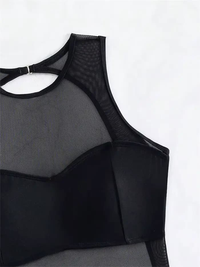 Maillot de bain une pièce transparent