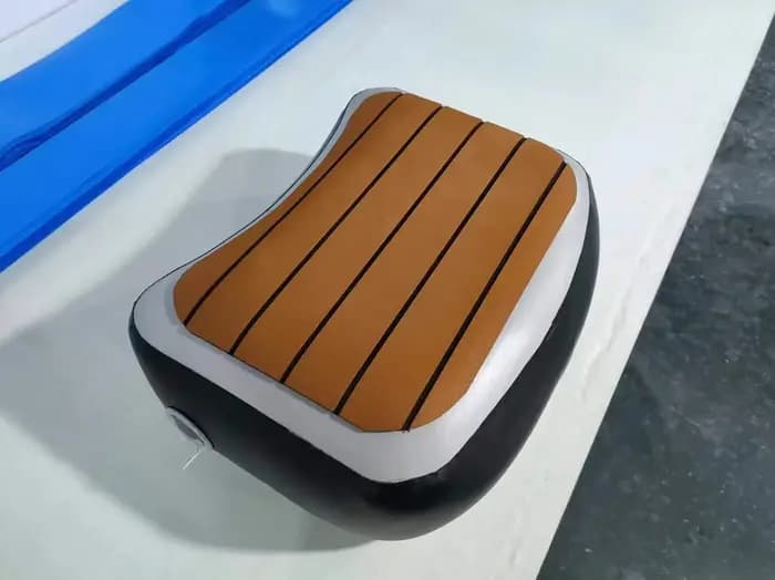 Escalier gonflable portatif d'étape Dwf d'accessoires de piscine de bain de glace de Spa avec Eva antidérapante