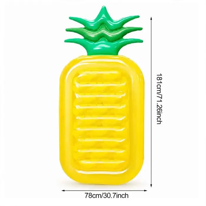 Bouée gonflable géante en forme d'ananas pour piscine, plage, été, pour adultes, idéale pour les fêtes aquatiques