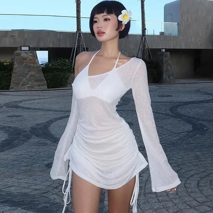 Maillot de bain transparent pour femmes