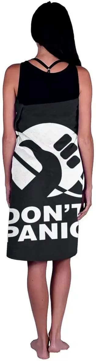 Serviette de bain Don't Panic pour hommes et femmes