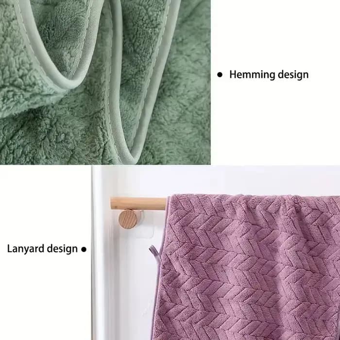Serviettes de bain en velours corail épais de haute qualité, serviettes douces et absorbantes, serviettes de plage de sport pour usage domestique et hôtel